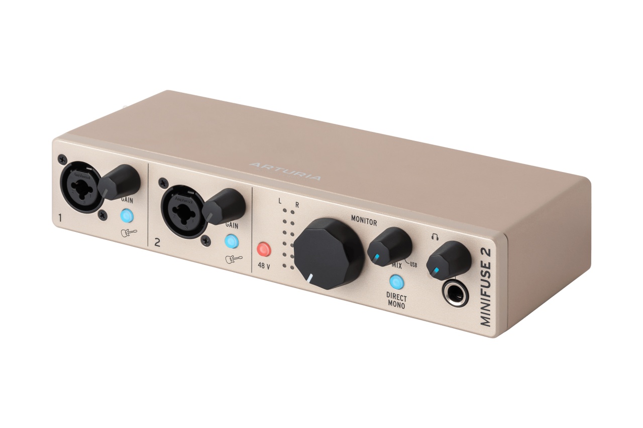Arturia MiniFuse 2 Champagne interfață audio USB-C cu MIDI | MusicShop