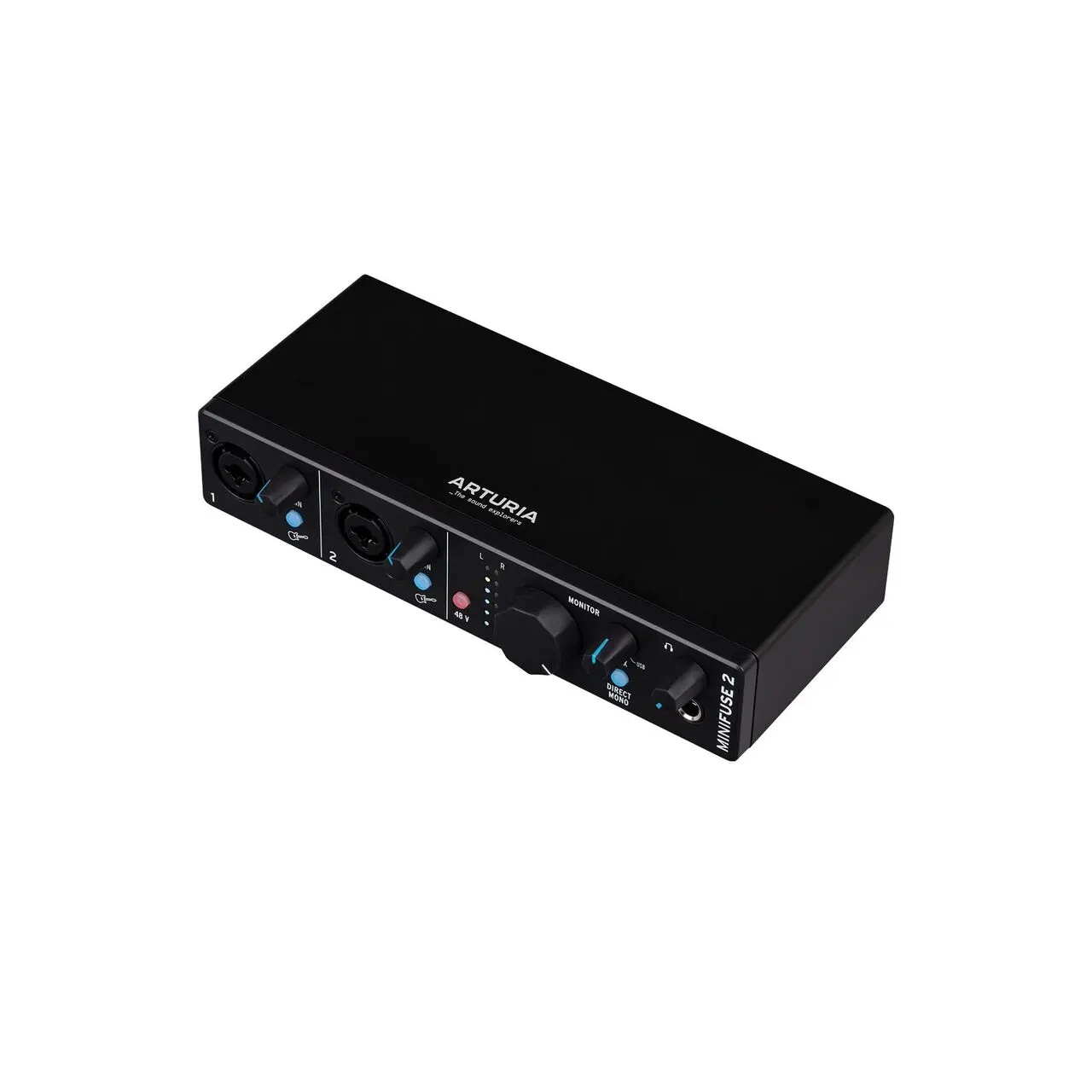 Arturia MiniFuse 2 Black – Interfață Audio USB 2x2 cu MIDI pentru