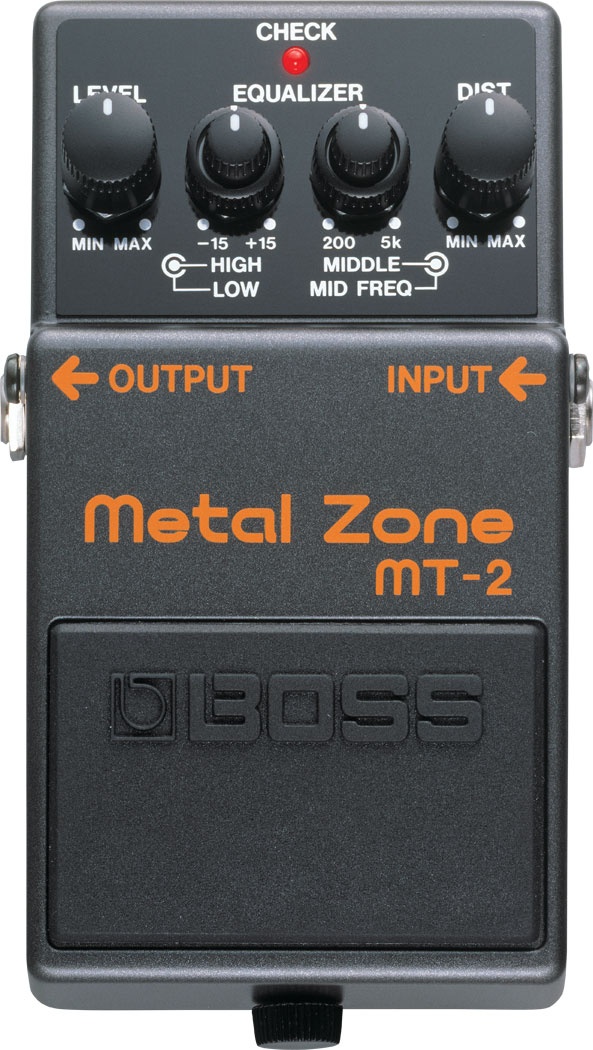 BOSS MT-2 Metal Zone – Pedală Distorsie High-Gain cu EQ Avansat