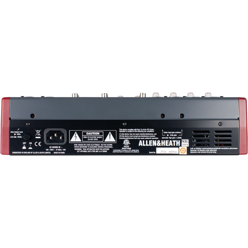 Allen & Heath ZED-10FX – Mixer analog 10 canale cu efecte și