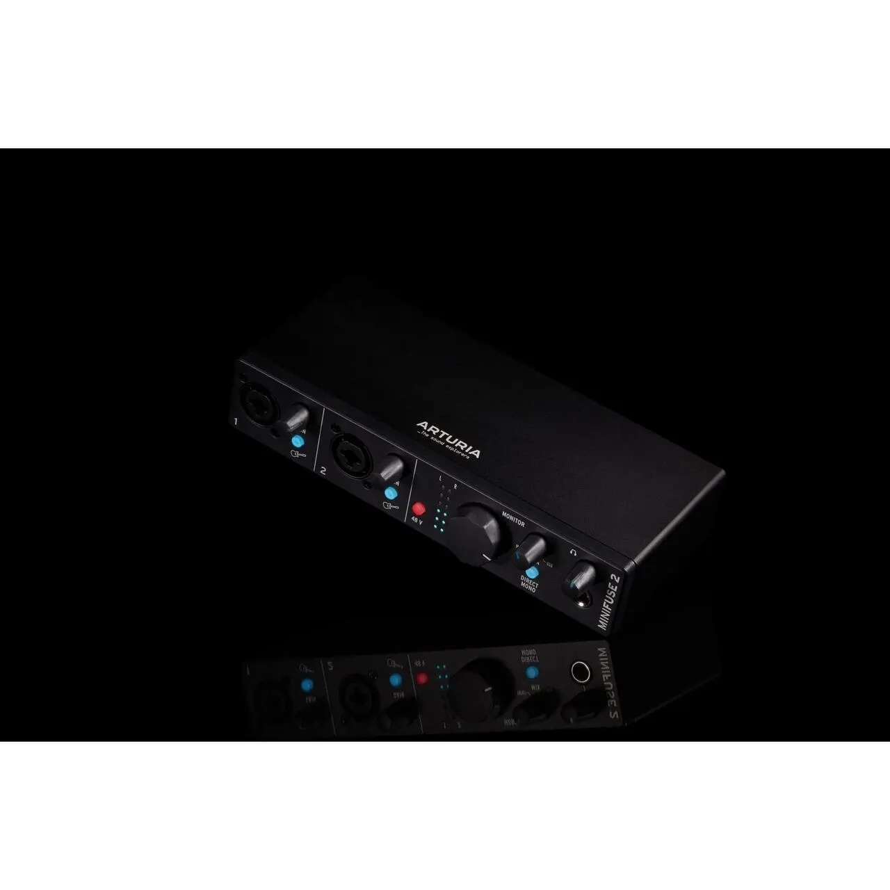 Arturia MiniFuse 2 Black – Interfață Audio USB 2x2 cu MIDI pentru