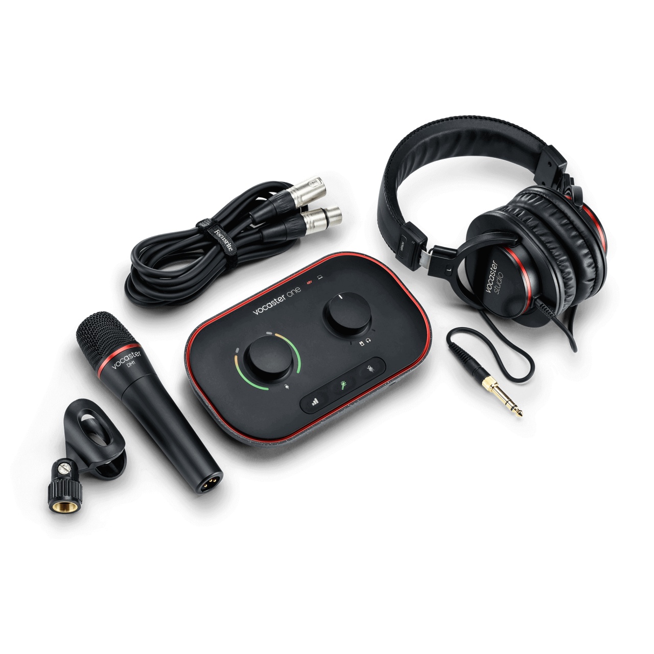 Focusrite Vocaster One Studio Kit Podcast Solo Profesional | MusicShop