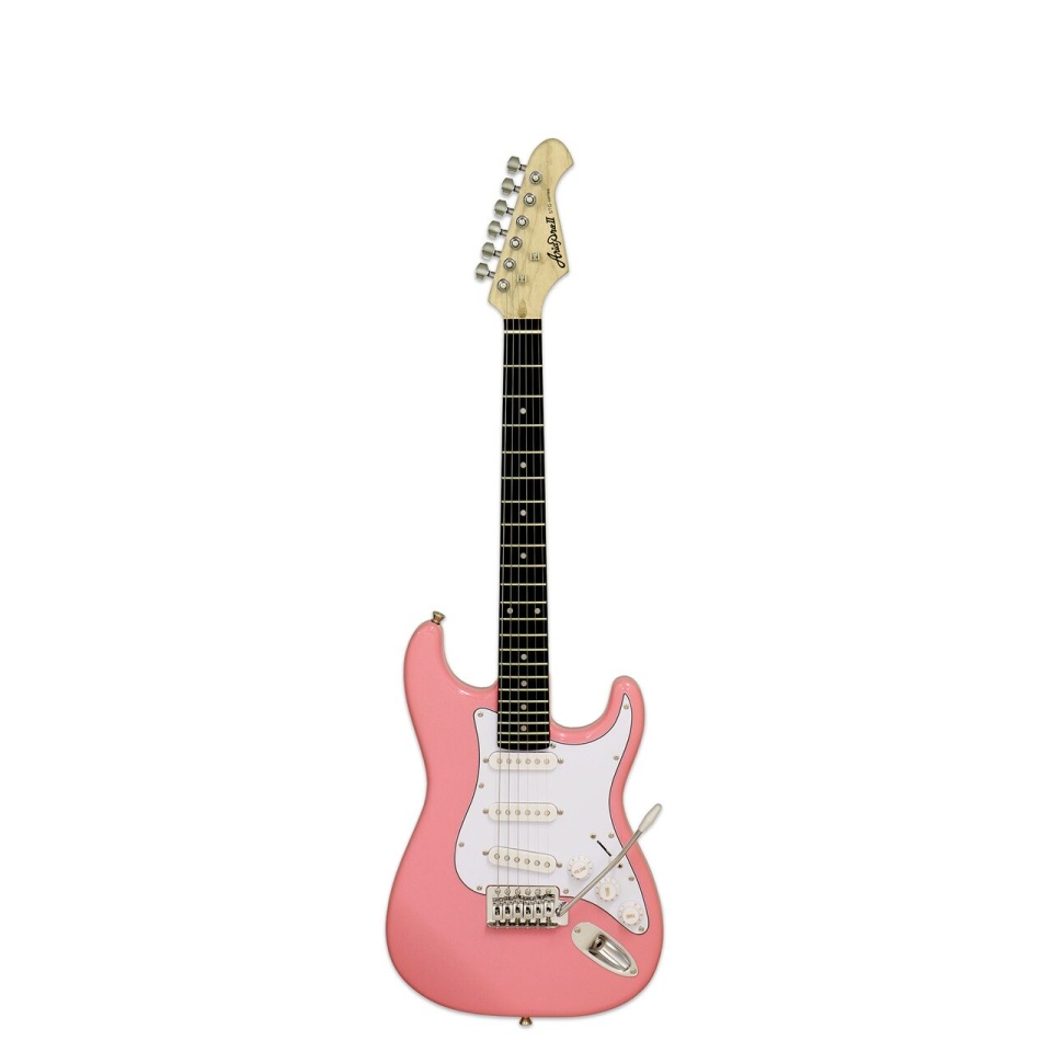 Chitară Electrică Aria Pro II STG-Mini KWPK – Performanță Compactă în Finisaj Kawaii Pink