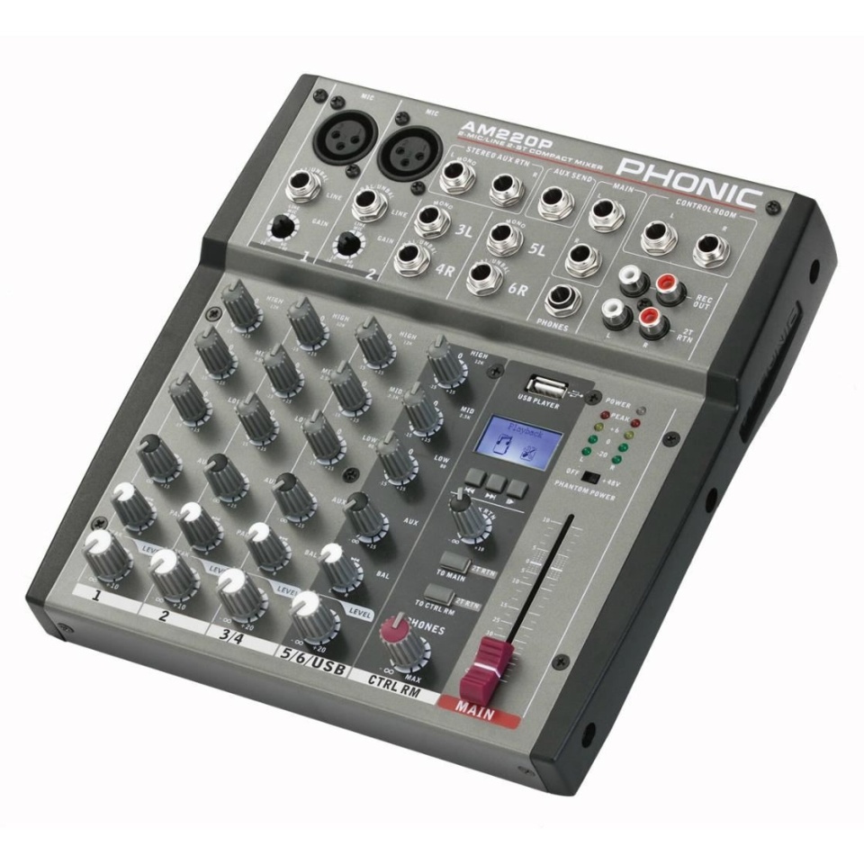 Mixer Analog Phonic AM 220P