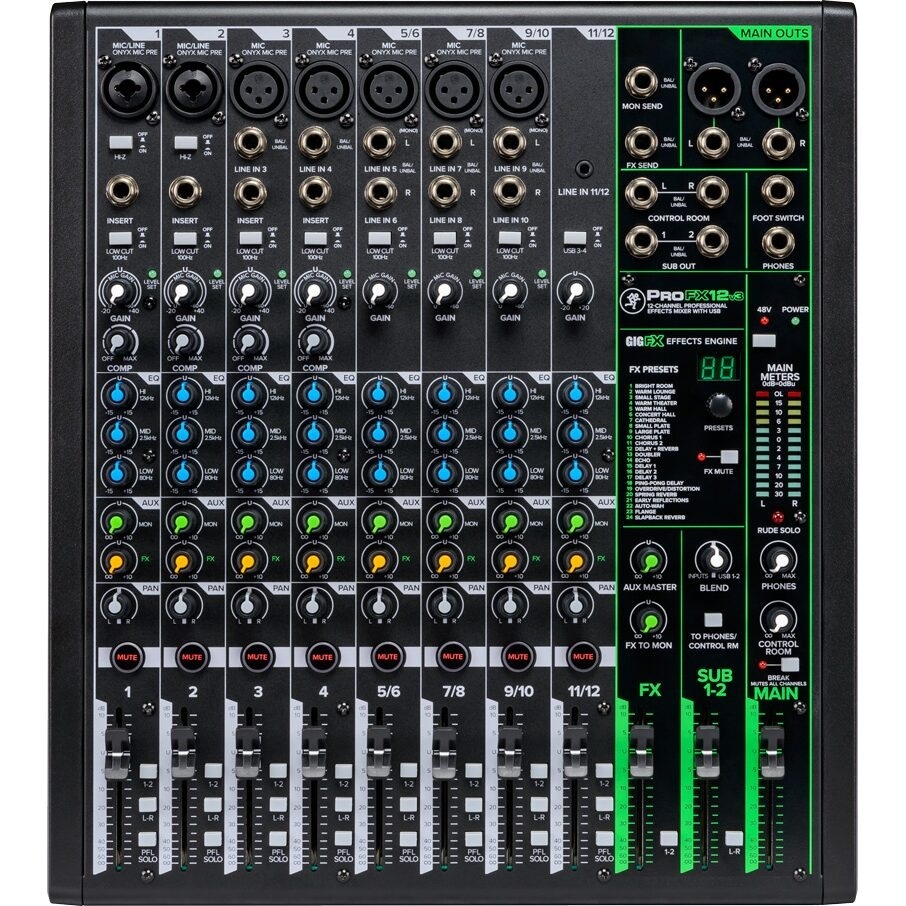 Mixer Analogic Mackie ProFX12v3 - cu Efecte Integrate