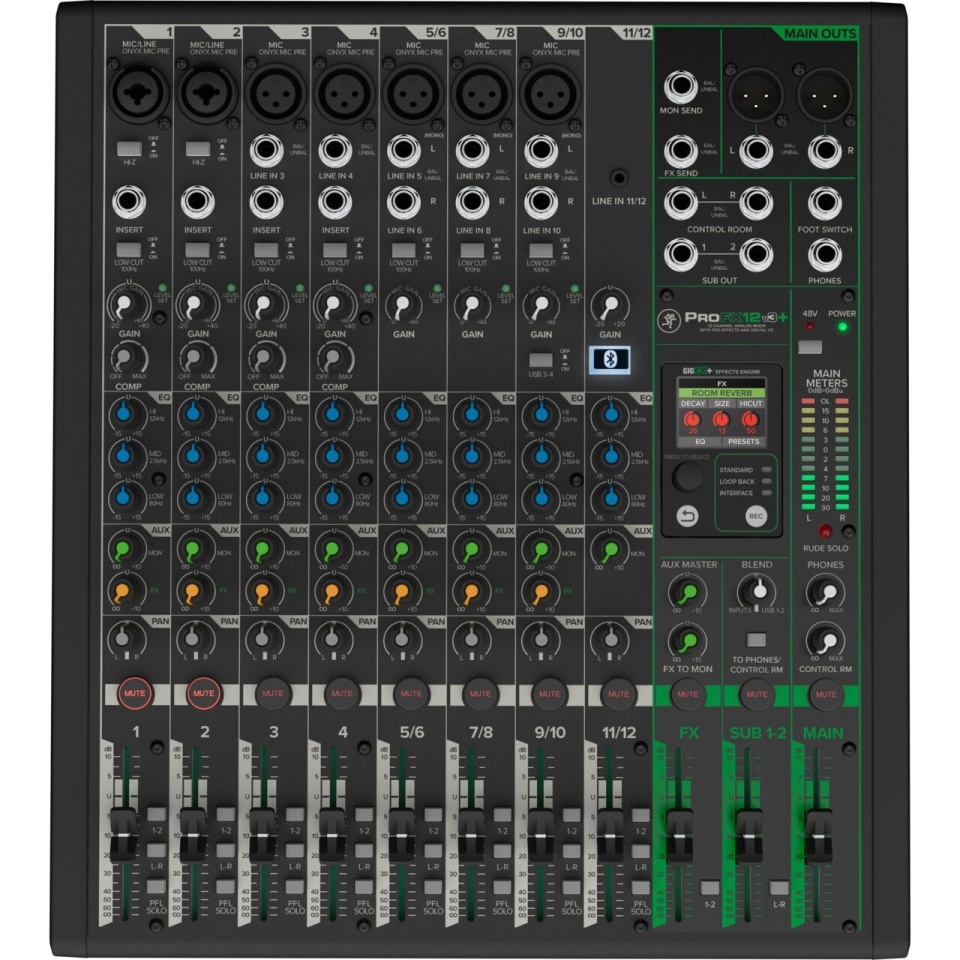 Mixer Mackie ProFX12v3+ (12 Canale)