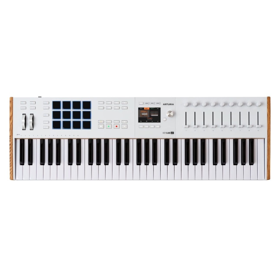 Arturia KeyLab 61 MK3 White – Controler MIDI Profesional pentru Producție Muzicală