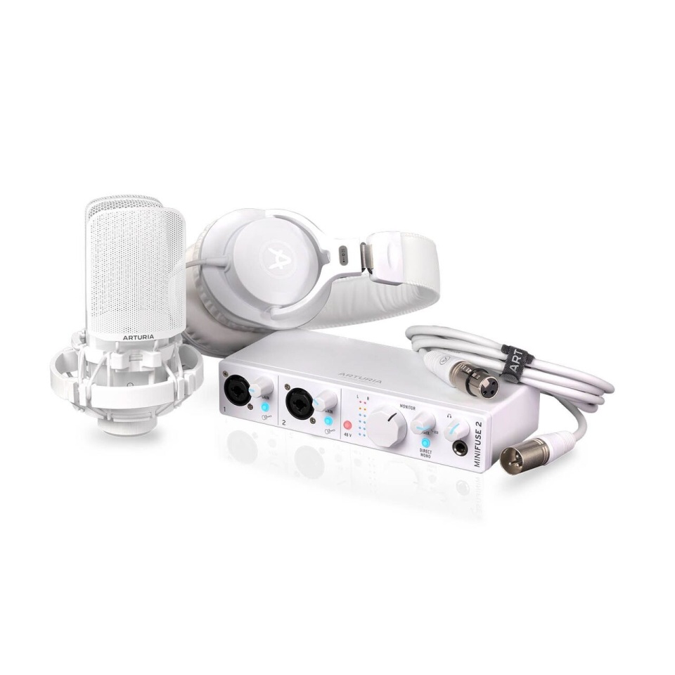 Arturia MiniFuse Recording Pack White – Pachet Complet pentru Înregistrări Audio