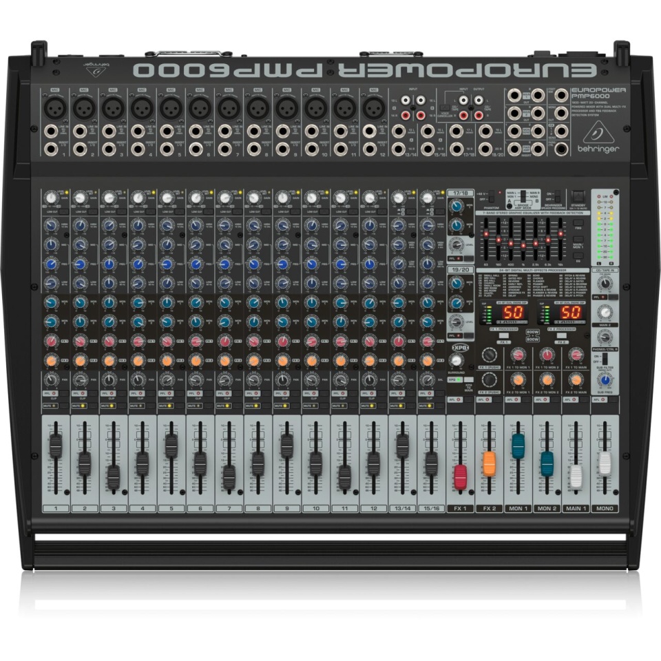 Behringer Europower PMP6000 – Mixer Amplificat Profesional de 20 Canale și 1600W