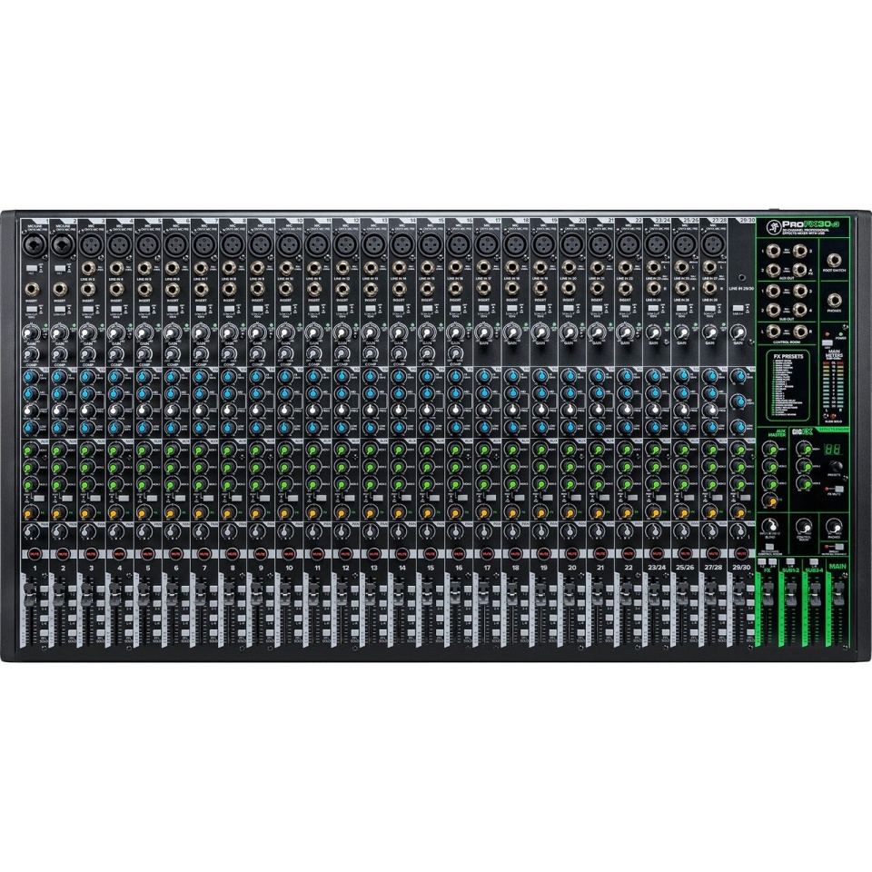 Mixer Analogic Mackie ProFX30v3 cu Efecte și Interfață USB