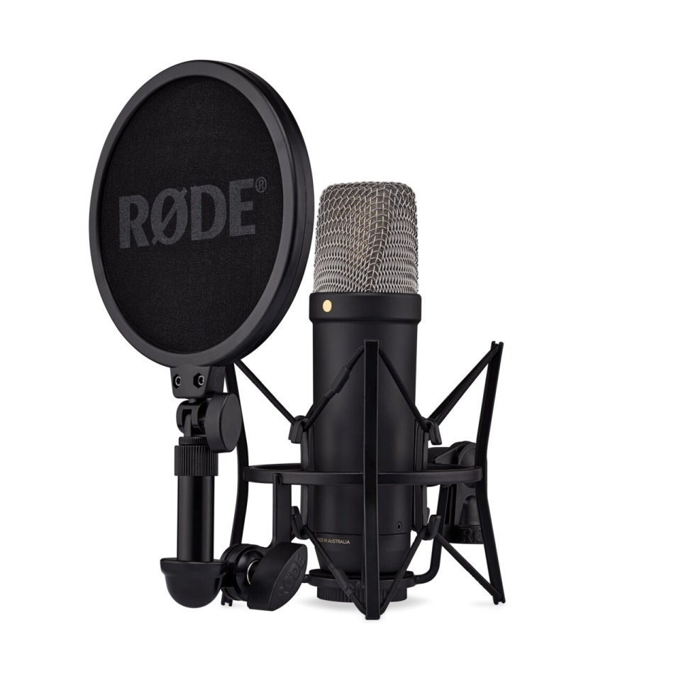 Rode NT1 5th Generation Black – Microfon de Studio cu Condensator și Conectivitate XLR & USB-C
