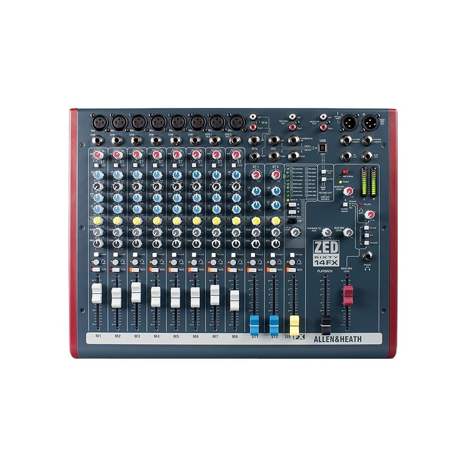 Allen & Heath ZED60-14FX – Mixer analog 14 canale cu efecte și