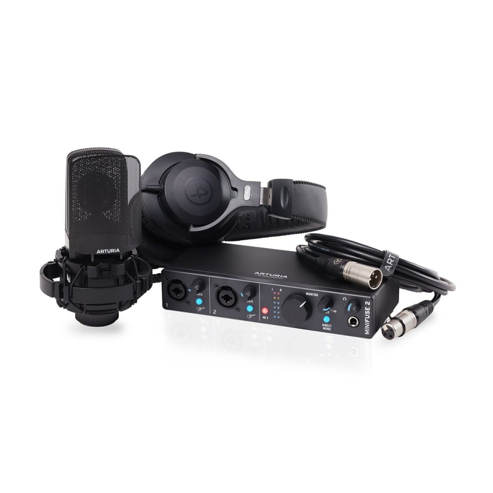 Arturia MiniFuse Recording Pack Black – Pachet Complet pentru Înregistrări Audio
