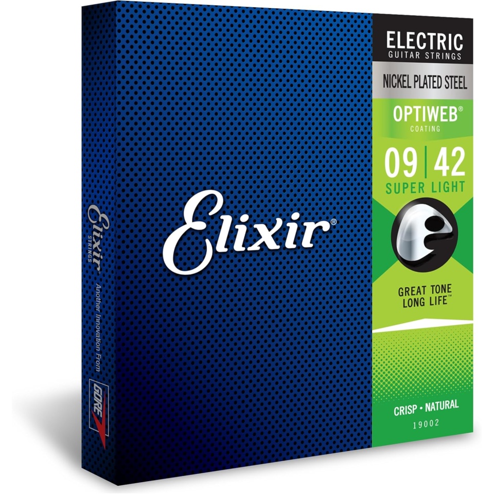 Elixir Optiweb Electric Nickel Plated Steel Super Light 19002