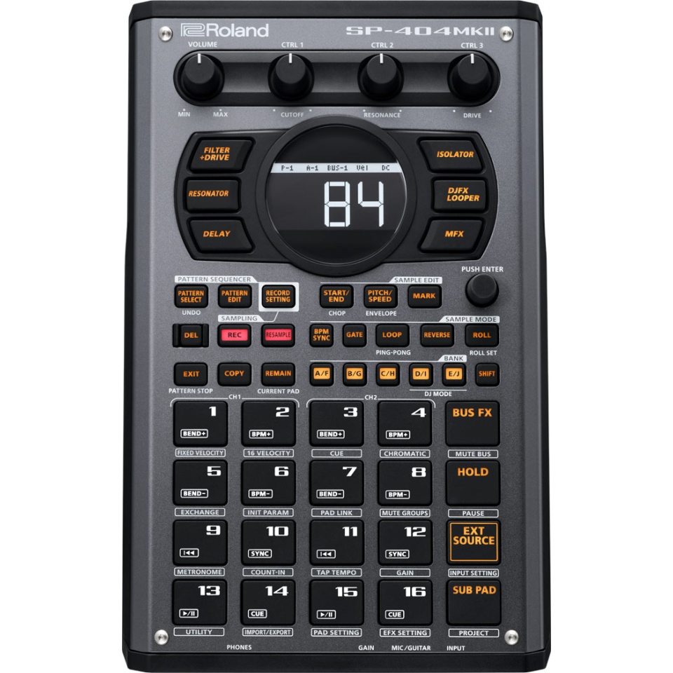 Roland SP-404MKII Sampler Portabil cu OLED și Pad-uri Sensibile