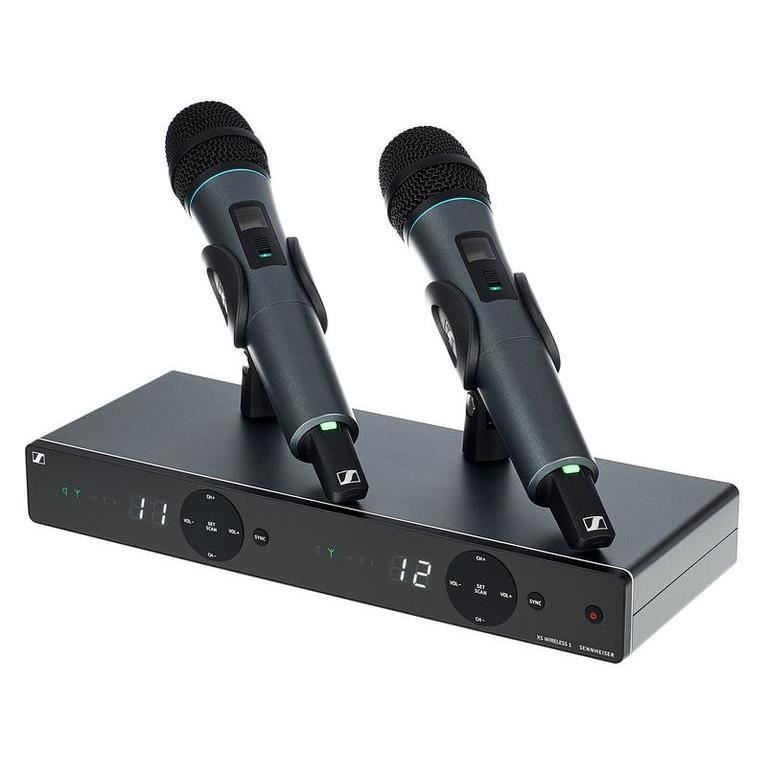 Sennheiser XSW 1-825 Dual-A – Sistem Wireless Dual UHF cu Două Microfoane de Mână e825