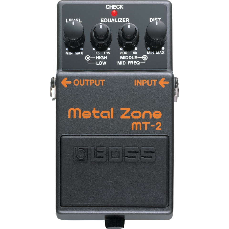 BOSS MT-2 Metal Zone – Pedală Distorsie High-Gain cu EQ Avansat