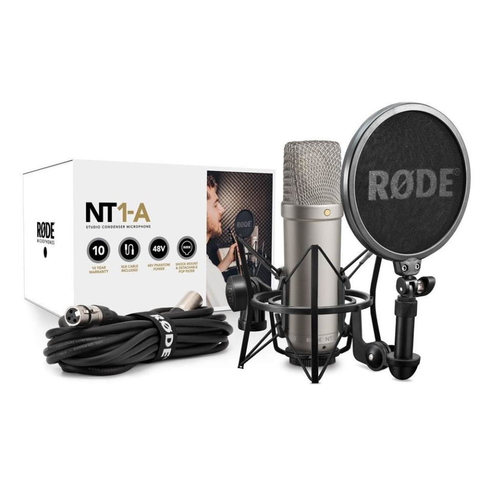 Microfon de Studiou Rode NT1-A Complete Vocal Recording