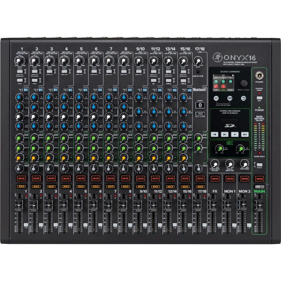 Mixer Analogic Mackie Onyx16 - cu Înregistrare Multitrack USB