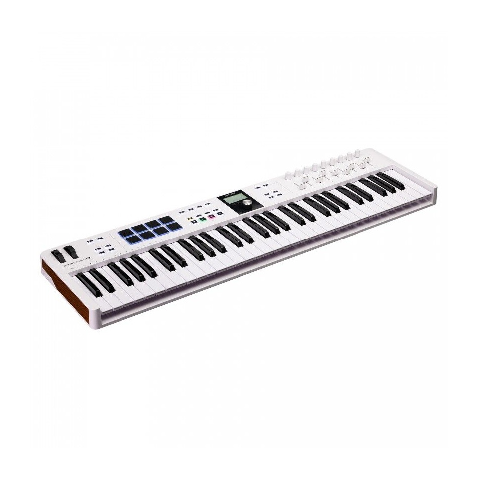 Arturia KeyLab Essential 61 MK3 White – Controler MIDI Elegant pentru Producție Muzicală Avansată