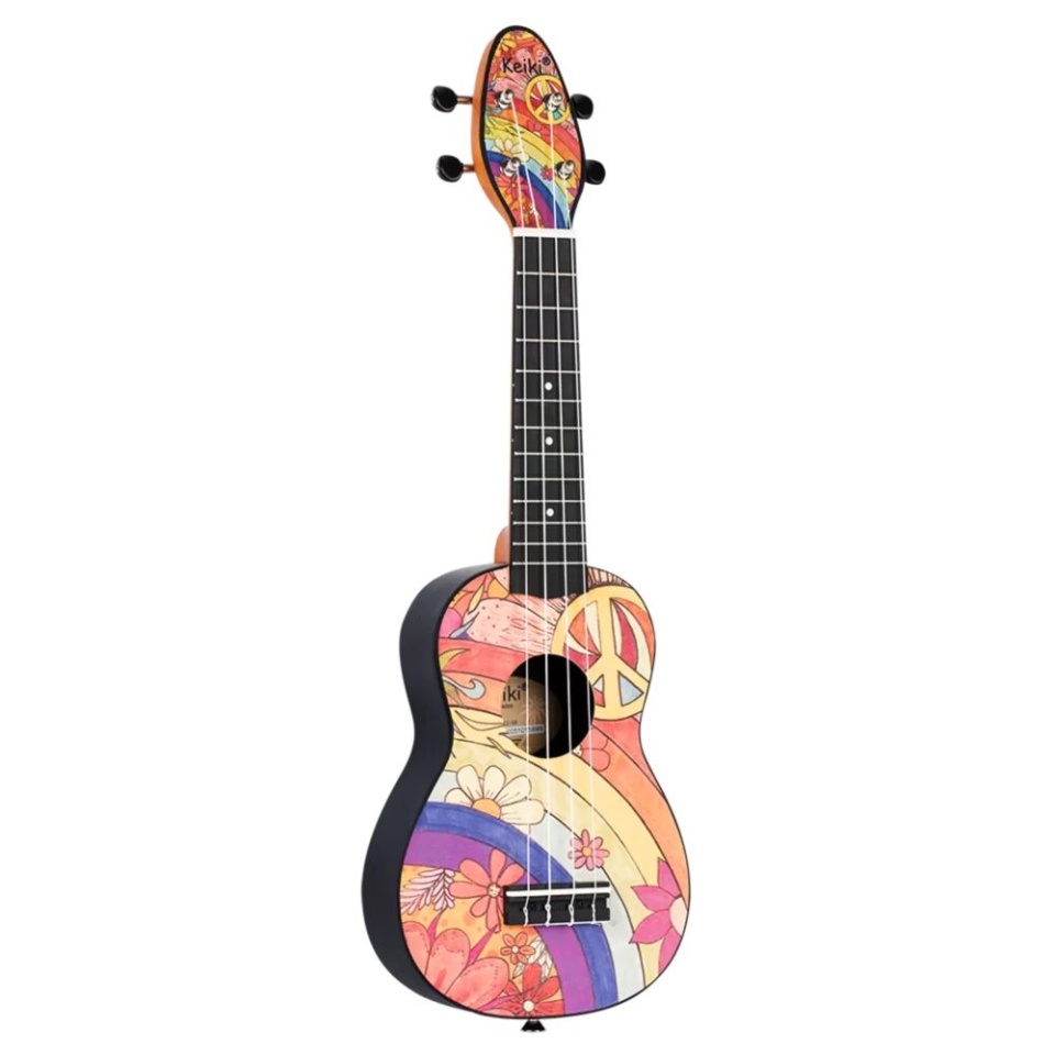 Set Ukulele Soprano Keiki K2-68 – Design Peace '68
