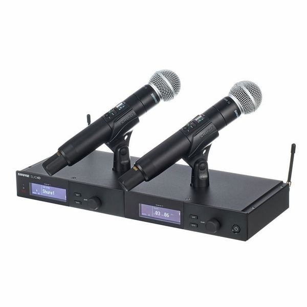 Sistem Wireless cu Doua Microfoane de mana Shure SLXD24DE/SM58