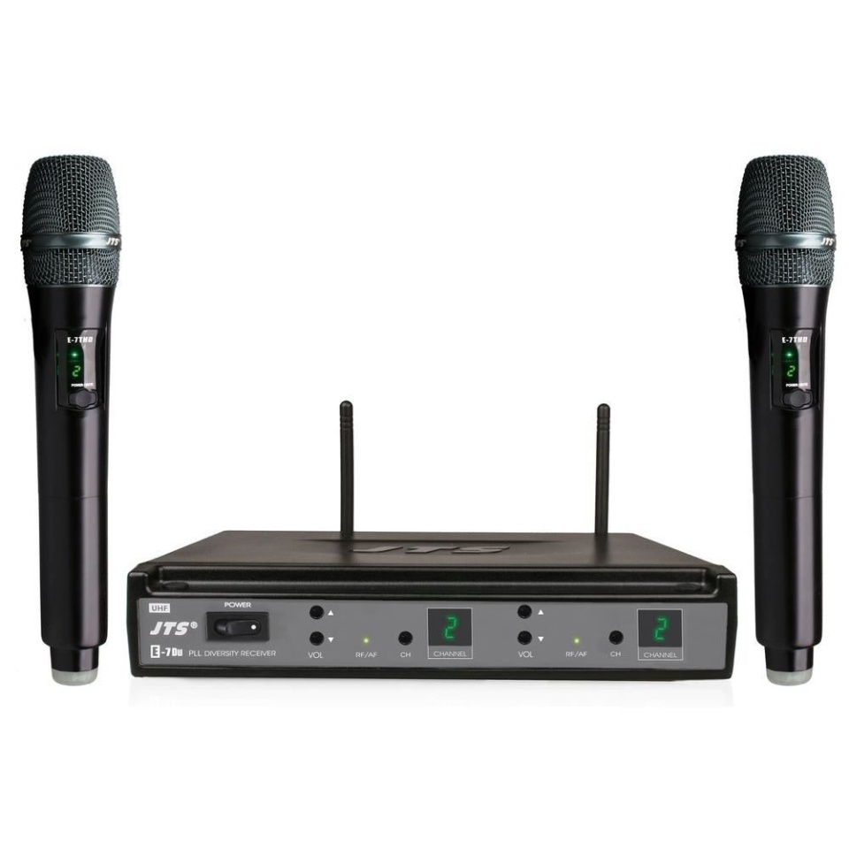 Sistem Wireless cu Doua Microfoane de Mana JTS E-7Du/E-7THD