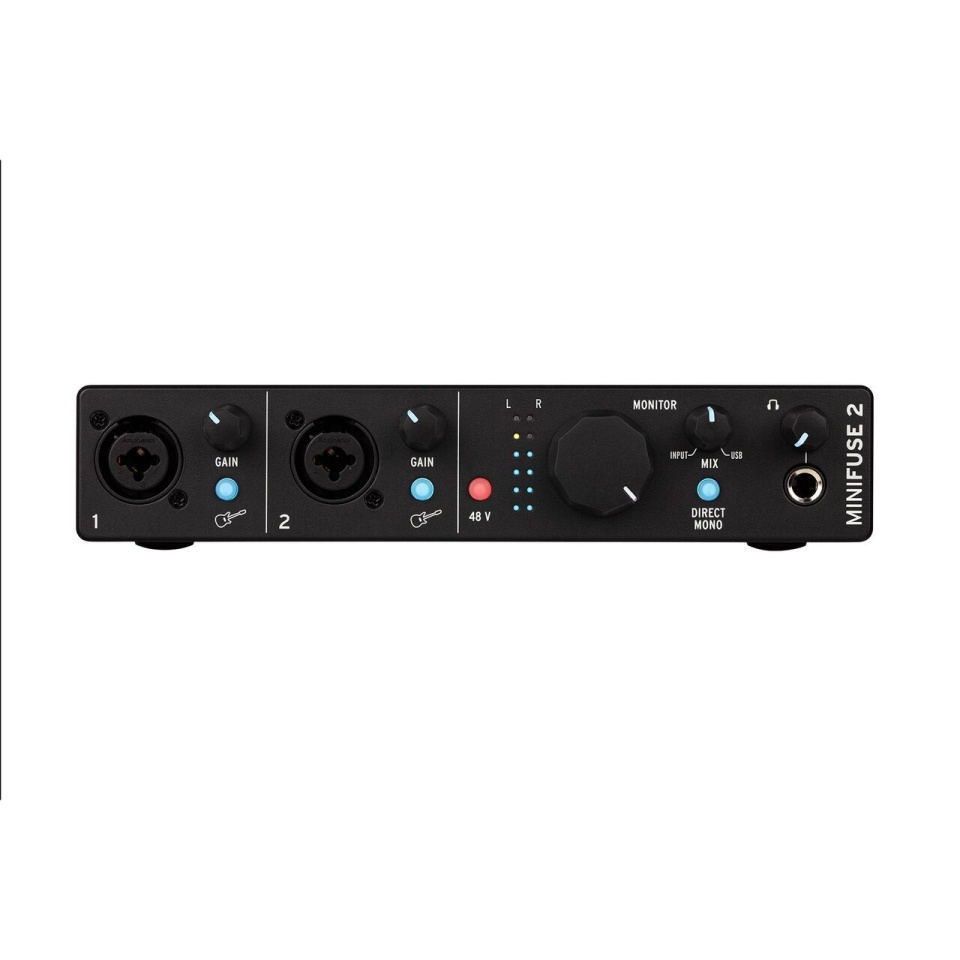 Arturia MiniFuse 2 Black – Interfață Audio USB 2x2 cu MIDI