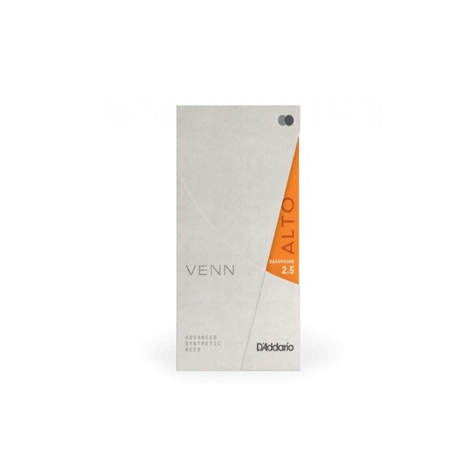D’Addario VENN Alto Sax 2.5 – Ancie Sintetică Premium de Generația a 2-a pentru Saxofon Alto