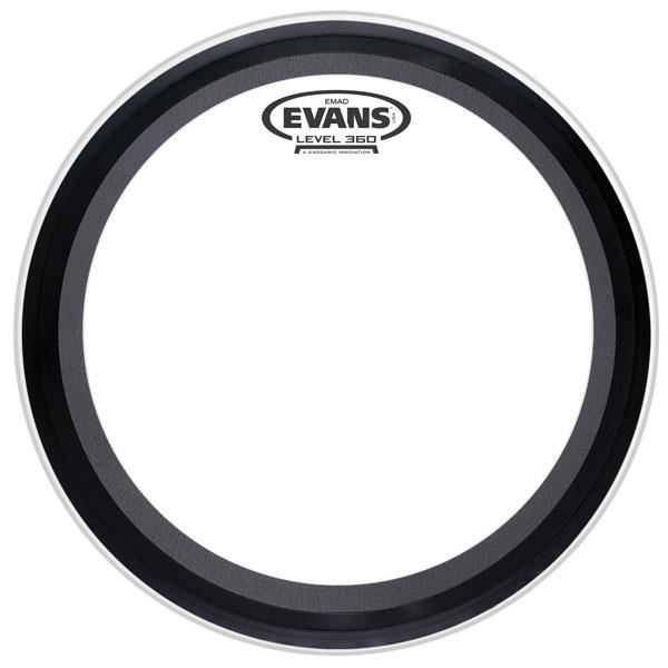 Evans 22" BD22EMAD EMAD Clear – Față de Tobă Mare cu Amortizare Reglabilă și Ton Definit