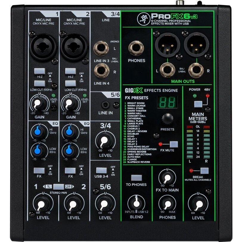 Mixer analog Mackie PROFX6v3