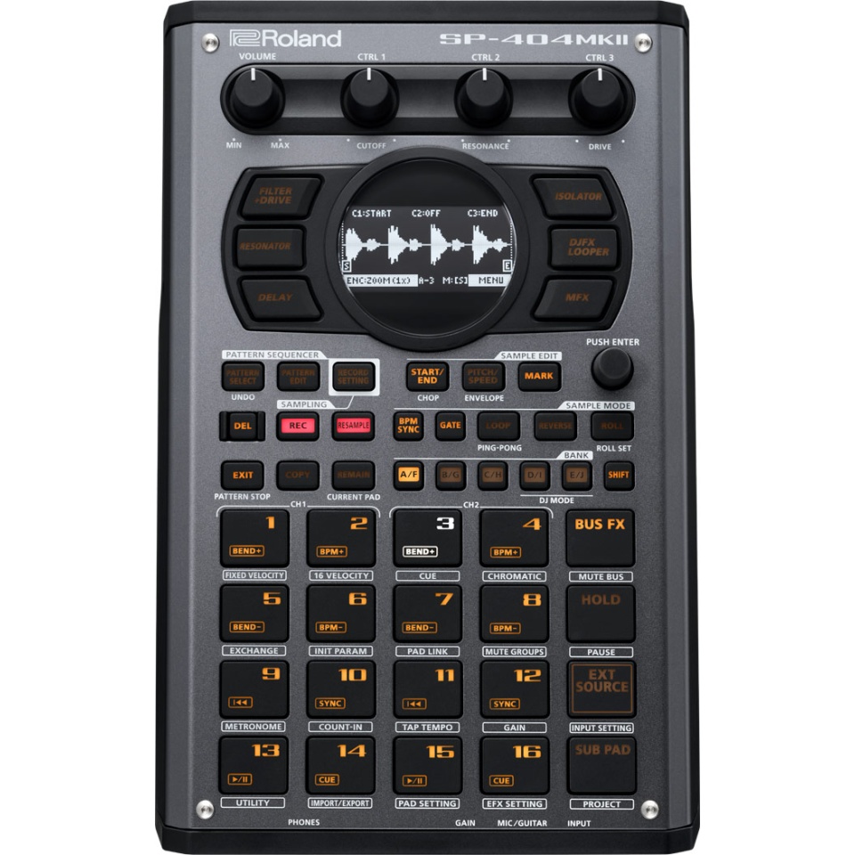 Roland SP-404MKII Sampler Portabil cu OLED și Pad-uri Sensibile