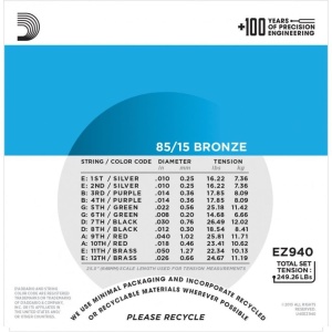 Corzi Chitara Acustica - Light 12 Strings - D'Addario EZ940 - Img2