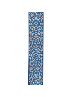D’Addario 50RW08 Eco-Comfort Persian Woven Guitar Strap Blue - Img2