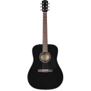 Fender CD-60 Dreadnought V3 (Black) – Chitară Acustică cu Husă, Griff din Nuc, Finisaj Negru - Img1