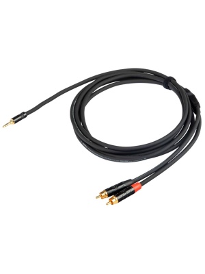 Proel CHLP215LU3 jack 3,5 mm stereo la 2x RCA 3m