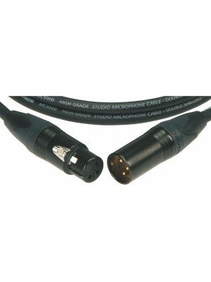 Cablu de Microfon / Semnal Balansat Klotz MC5000 - Neutrik XLR cu Pini Auriti 1m - Img2