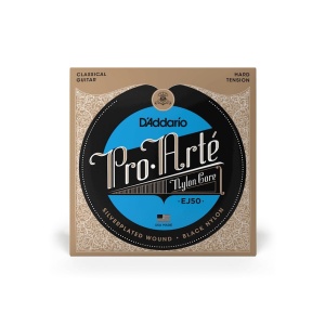 Corzi Chitara Clasica - Hard Tension Black Nylon - D'Addario EJ50