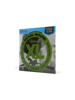 D’Addario EXL117 Nickel Wound Medium Top Extra Heavy Bottom 11-56