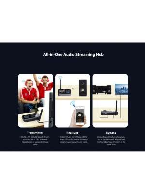 OMNITRONIC BDT-5.2PRO – Transceiver Bluetooth 3-în-1 cu aptX HD - Img4