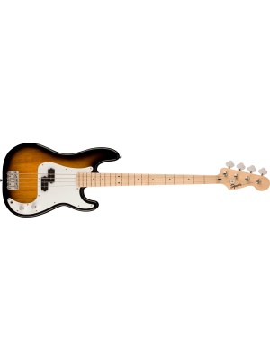 Squier Sonic Precision Bass, Maple Fingerboard, White Pickguard, 2-Color Sunburst
