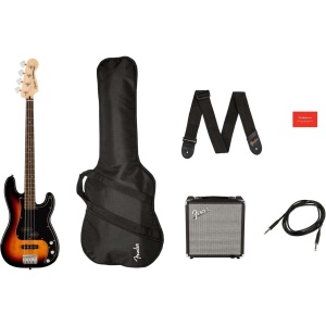 Set Chitara Bass Fender Squier Affinity Series Precision Bass PJ Pack LRL 3-Color Sunburst - Img2