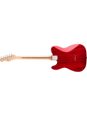 Squier Affinity Telecaster FMT SH, Laurel Fingerboard, White Pickguard (Crimson Red Transparent) - Img2