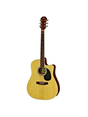 Aria AWN-15CE N – Chitară Electro-Acustică Dreadnought cu Cutaway - Img1