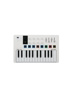 Arturia MiniLab 3 White – Controler MIDI Universal pentru Producție Muzicală - Img1