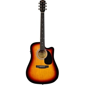 Chitara electro-acustica Fender Squier SA-105CE Sunburst