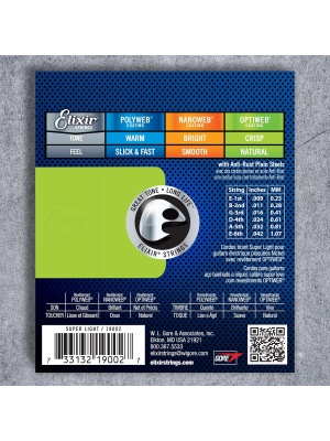 Elixir Optiweb Electric Nickel Plated Steel Super Light 19002 - Img2