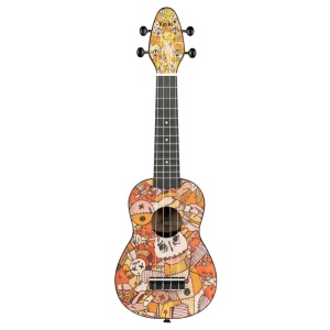 Set Ukulele Soprano Keiki K2-VP– Design Voodoo Puppet - Img2