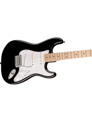 Squier Sonic Stratocaster, Maple Fingerboard, White Pickguard (Black) - Img4