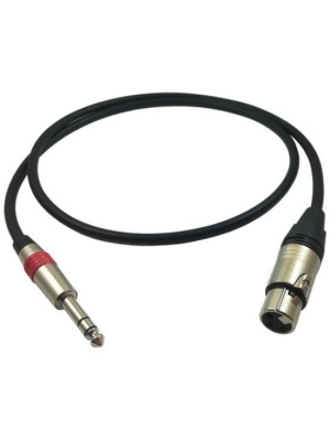Cablu de Semnal Balansat Klotz - Neutrik XLR Mama- Jack Rosu 6,3mm